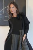 Oscar Remi Cocoon Dress Pin Stripe